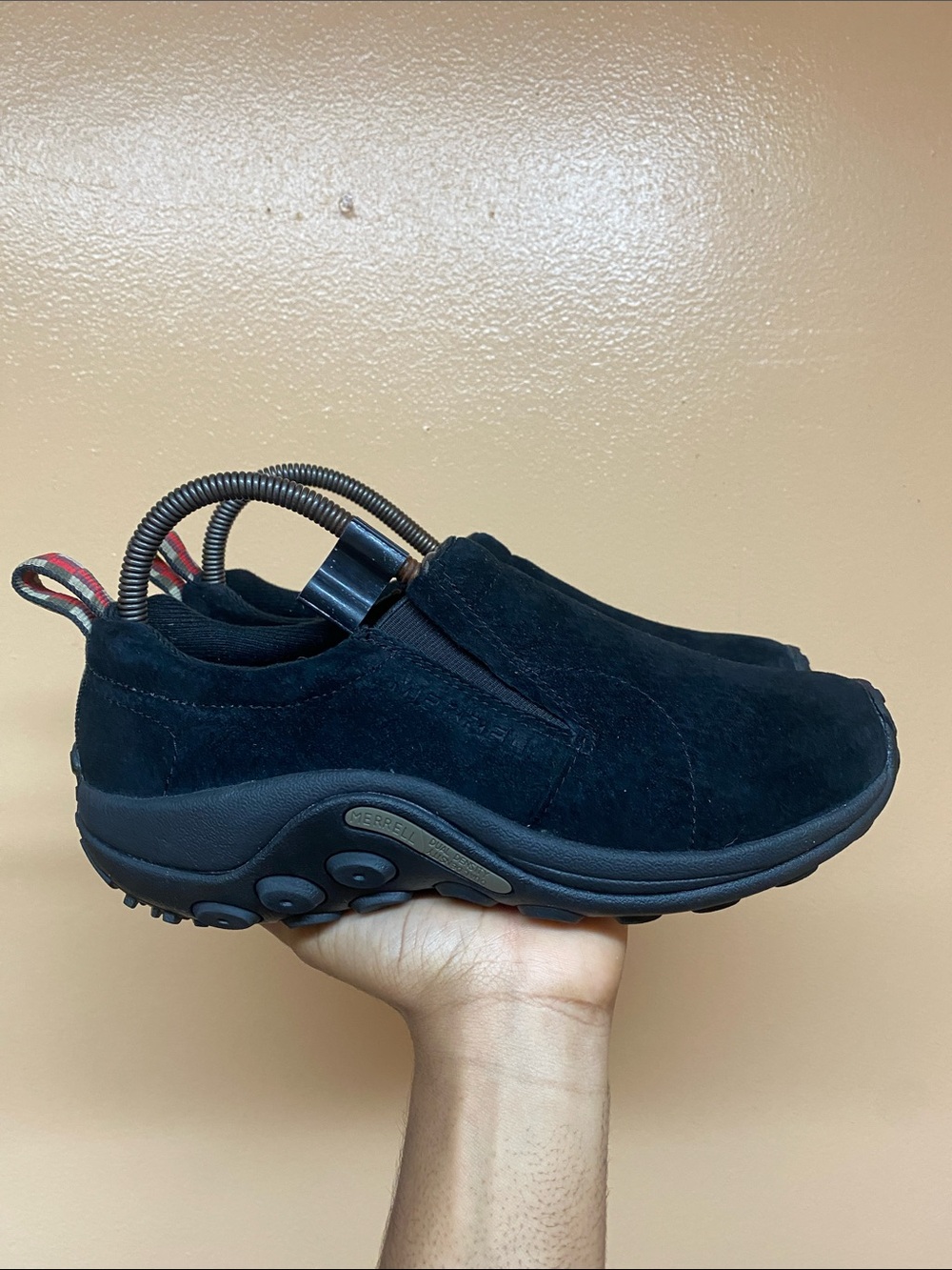 Merrell Jungle Moc Women’s Suede Rubber Slip-On Shoes Size 8 “Midnight” J60826